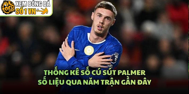 Thống Kê Số Cú Sút Palmer – Số Liệu Qua Năm Trận Gần Đây