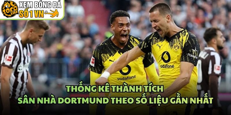 Thống Kê Thành Tích Sân Nhà Dortmund Theo Số Liệu Gần Nhất
